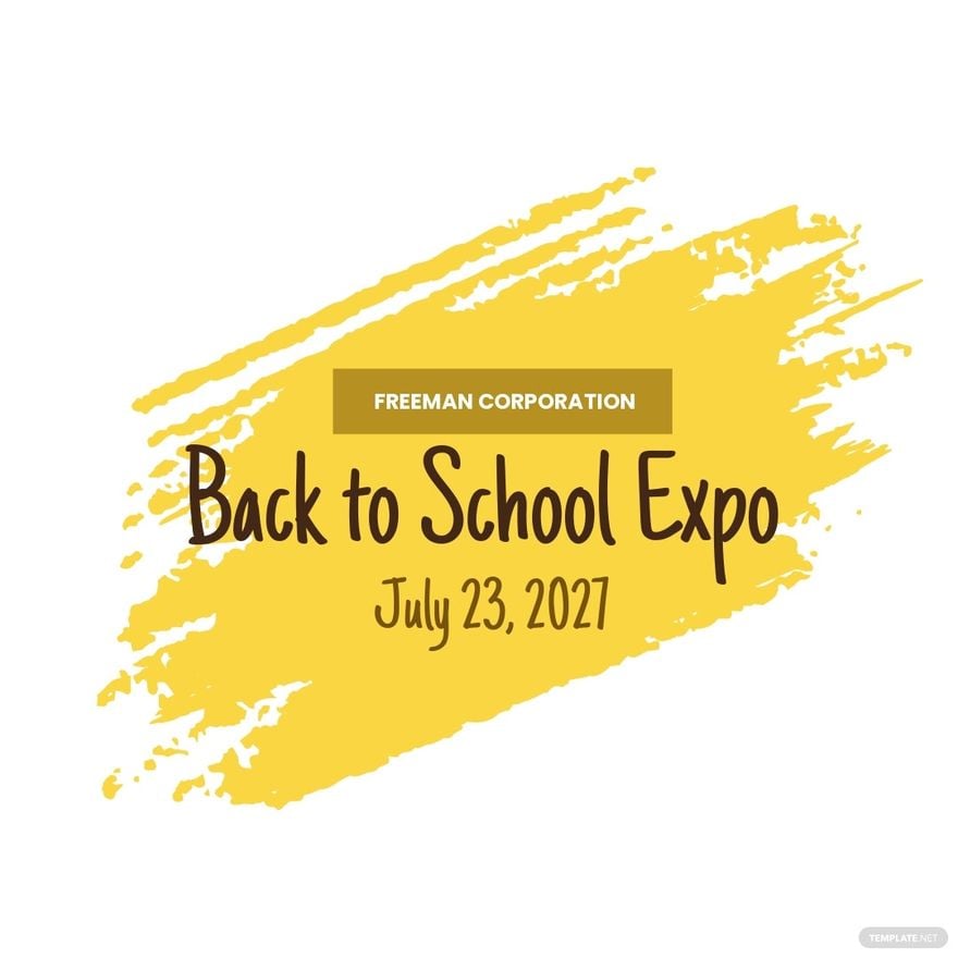 Back To School Expo Facebook Carousel Ad Template