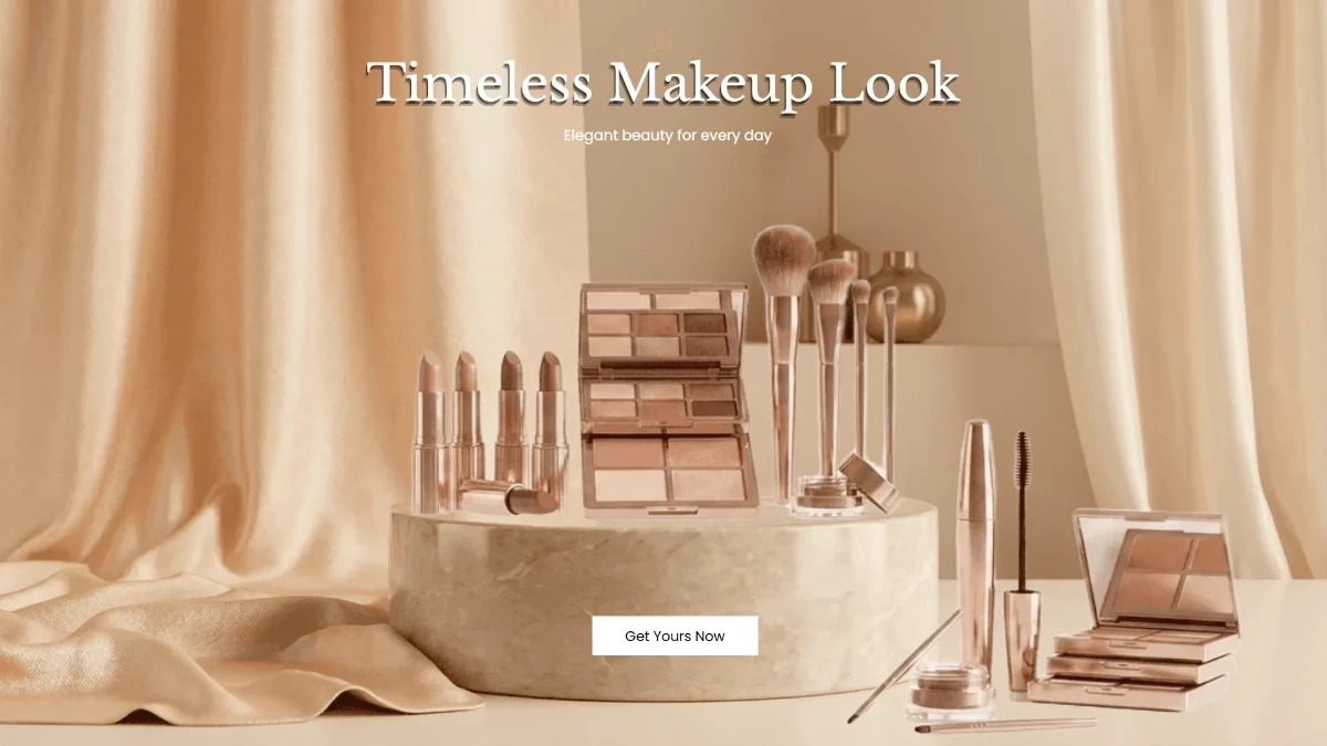 Free Elegant Makeup Background Template to Edit Online