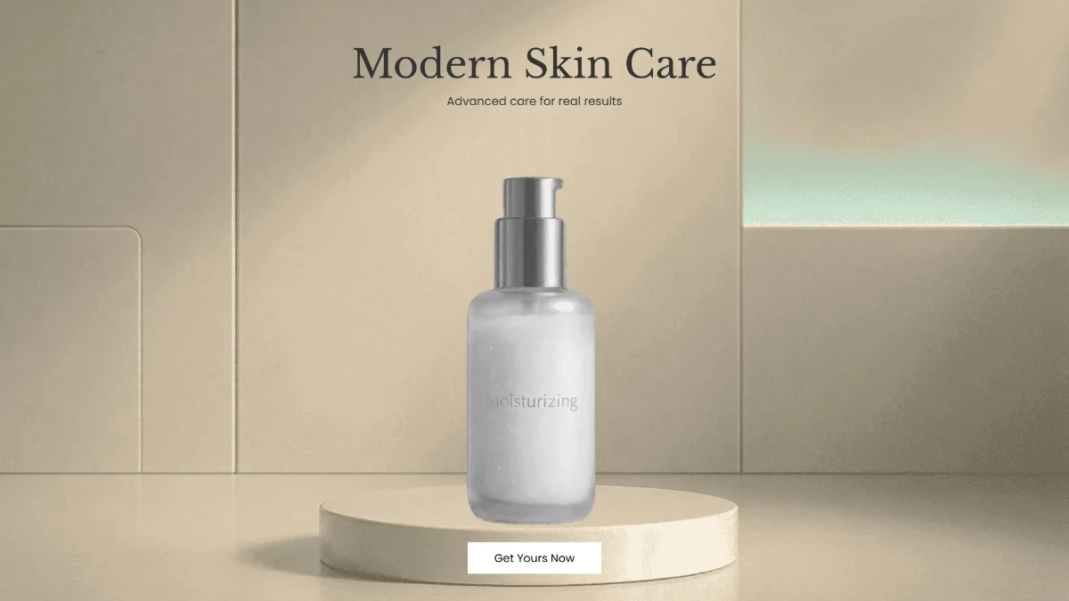 Free Modern Skincare Background Template to Edit Online