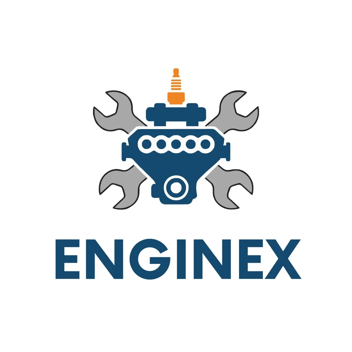Free Engine Repair Logo Template