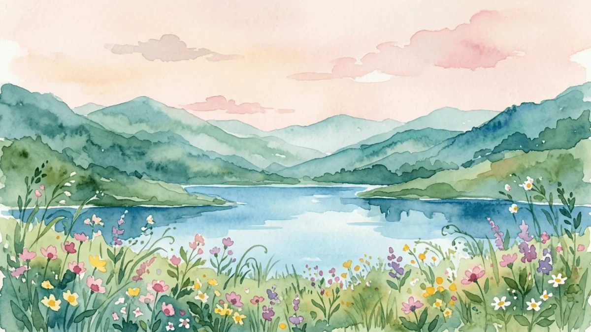 Free Calm Pastel Scene Background Template to Edit Online