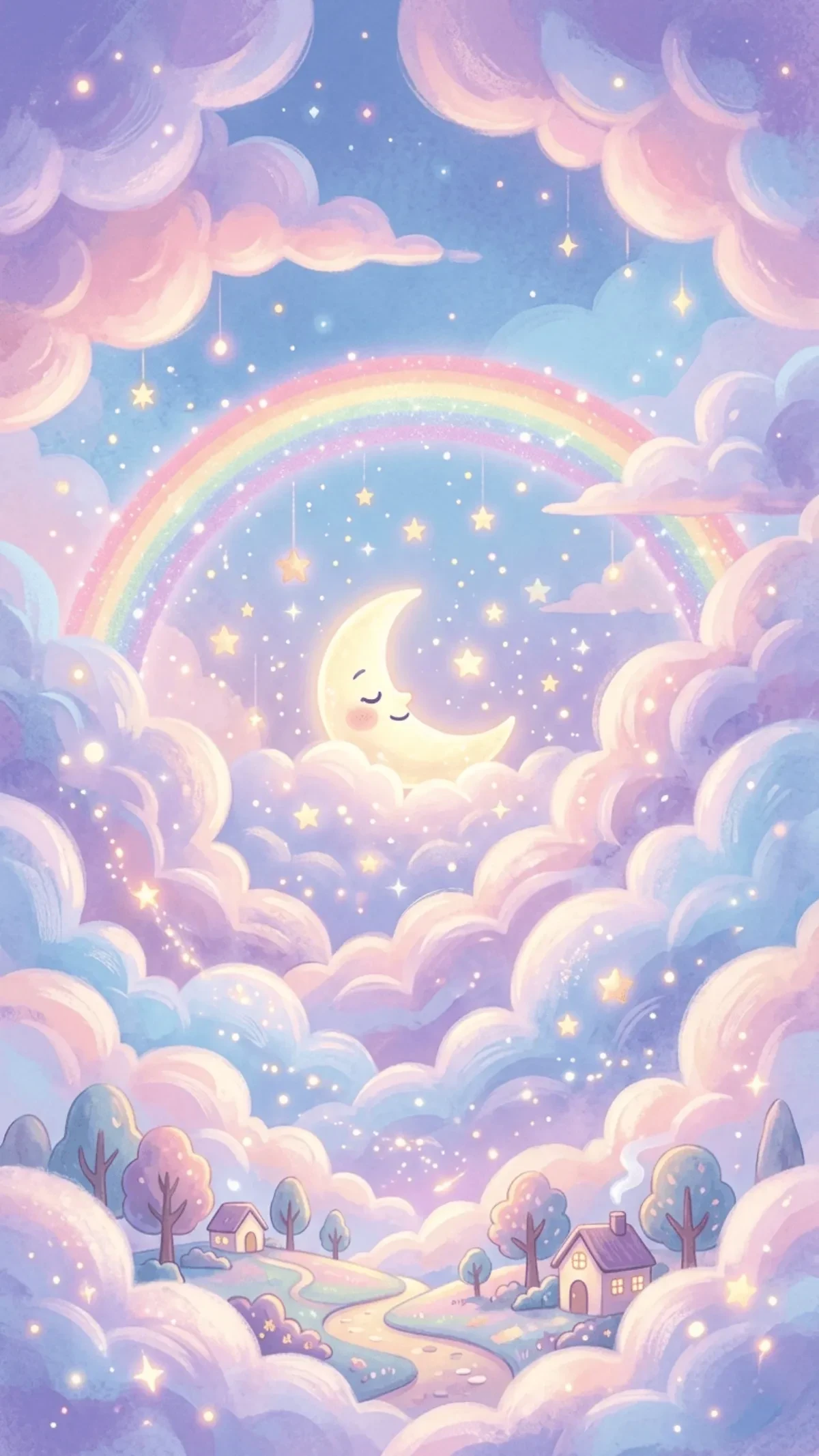 Free Pastel Dreamscape Background Template to Edit Online