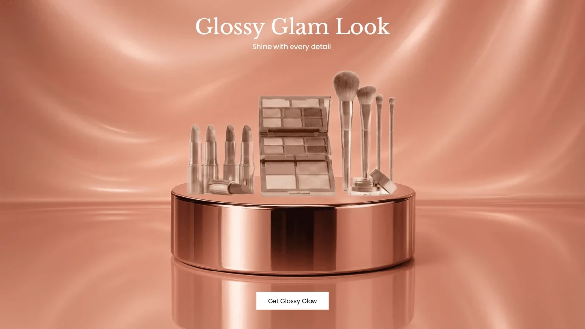 Free Glossy Makeup Background Template to Edit Online