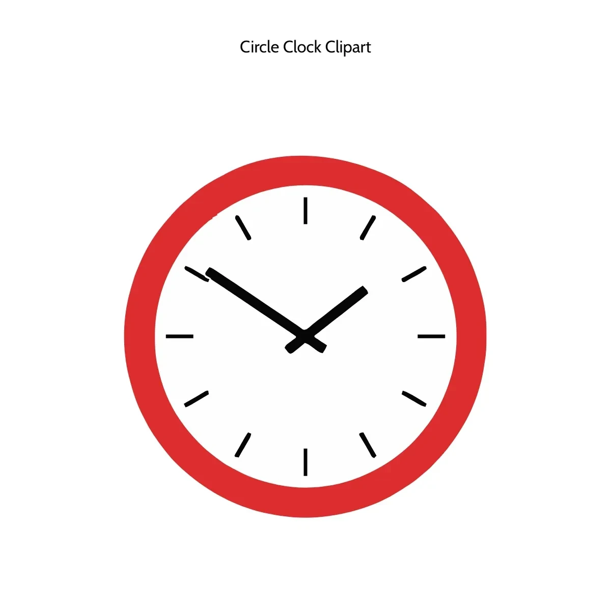 Free Circle Clock Clipart Template to Edit Online