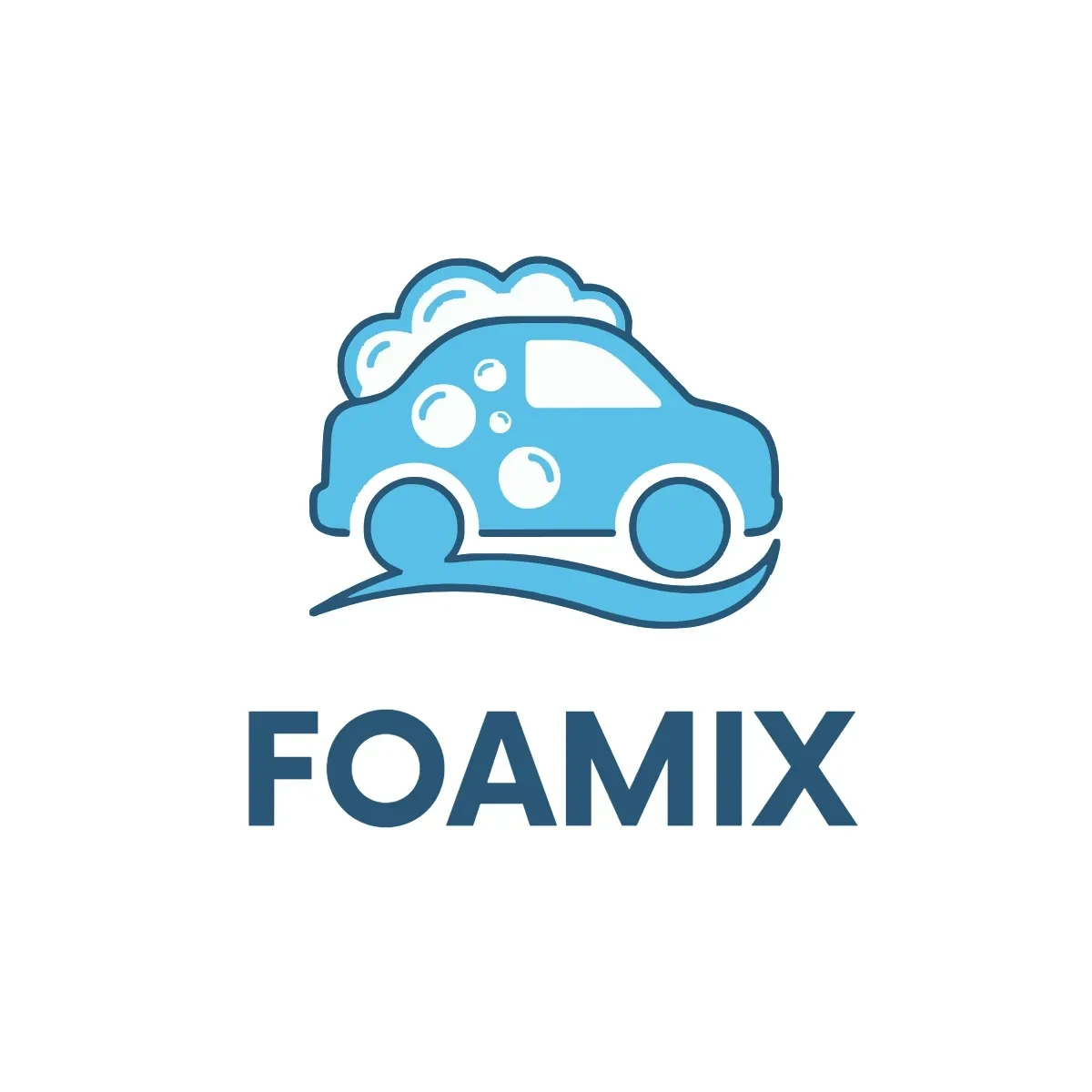Free Foam Car Wash Logo Template