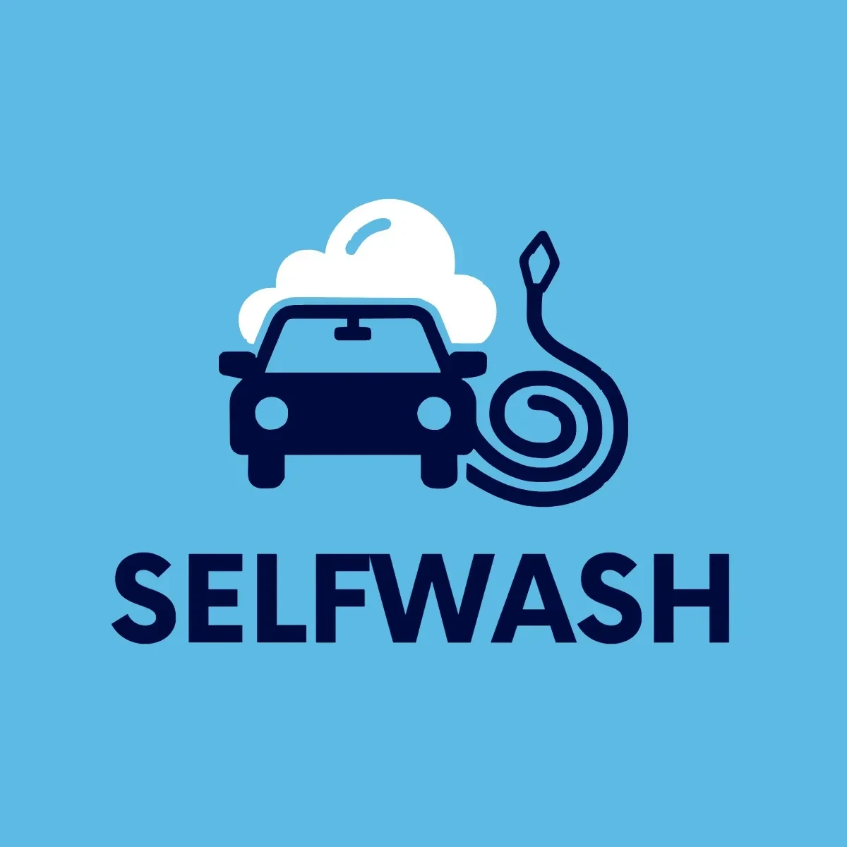 Free Self Service Car Wash Logo Template