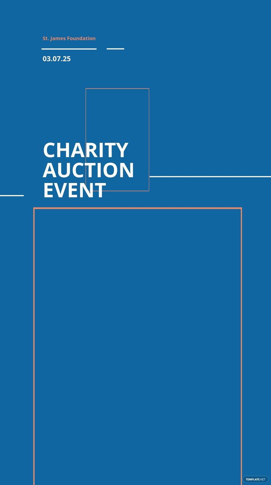 Charity Auction Snapchat Geofilter Template