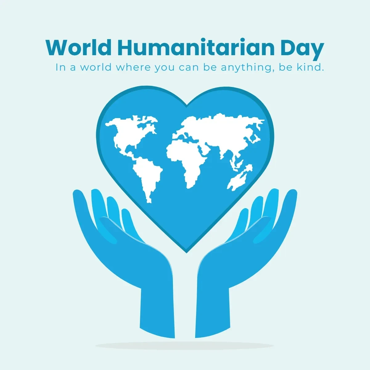 Free World Humanitarian Day Icon Clip Art Template to Edit Online