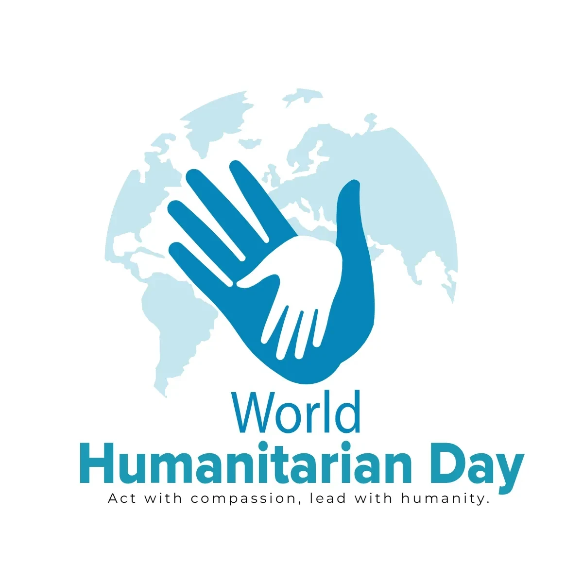 Free World Humanitarian Day Symbol Clip Art Template to Edit Online