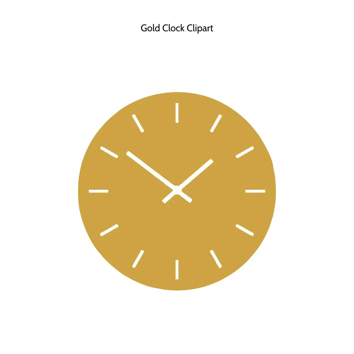 Free Gold Clock Clipart Template to Edit Online