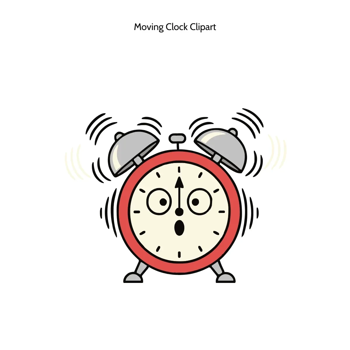 Free Moving Clock Clipart Template to Edit Online