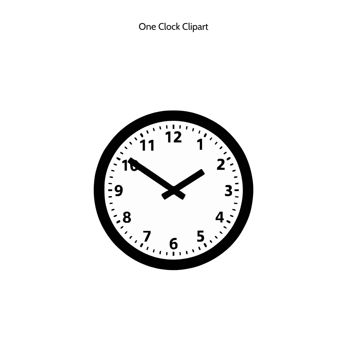 Free One Clock Clipart Template to Edit Online