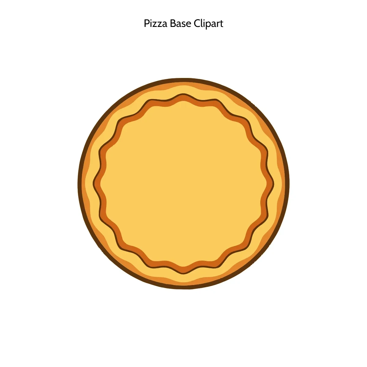 Free Pizza Base Clipart Template to Edit Online