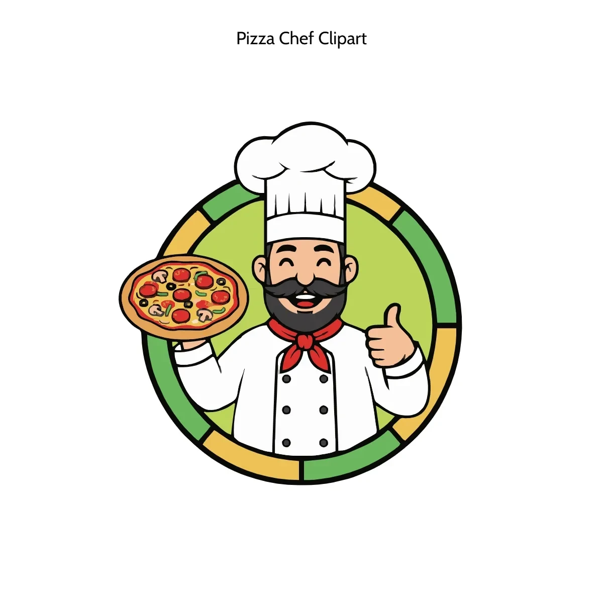 Free Pizza Chef Clipart Template to Edit Online