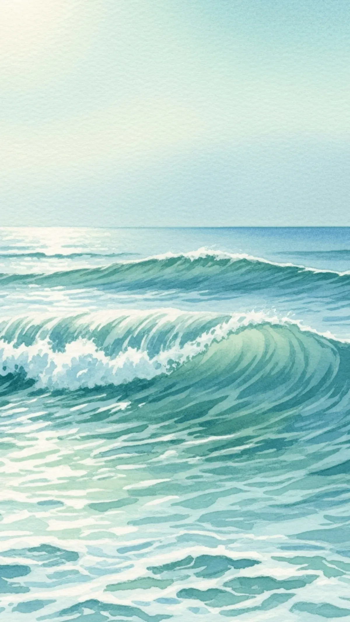 Free Ocean Inspired Watercolor Background Template to Edit Online