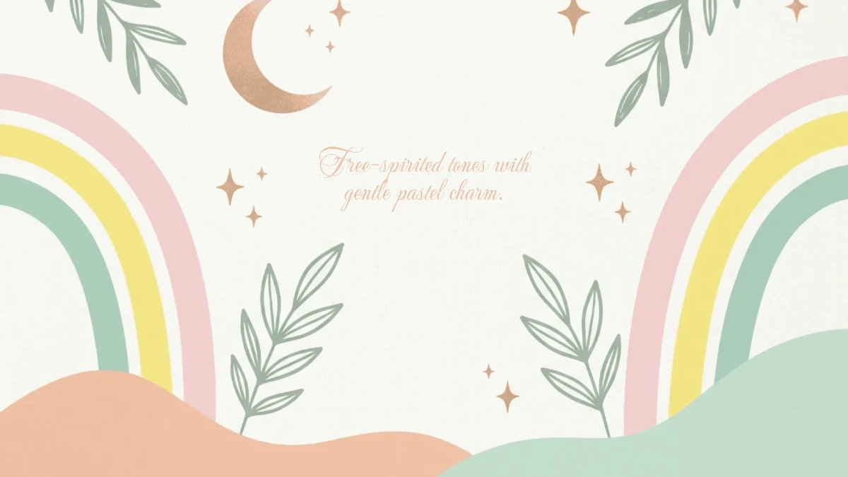 Free Pastel Boho Style Background Template to Edit Online