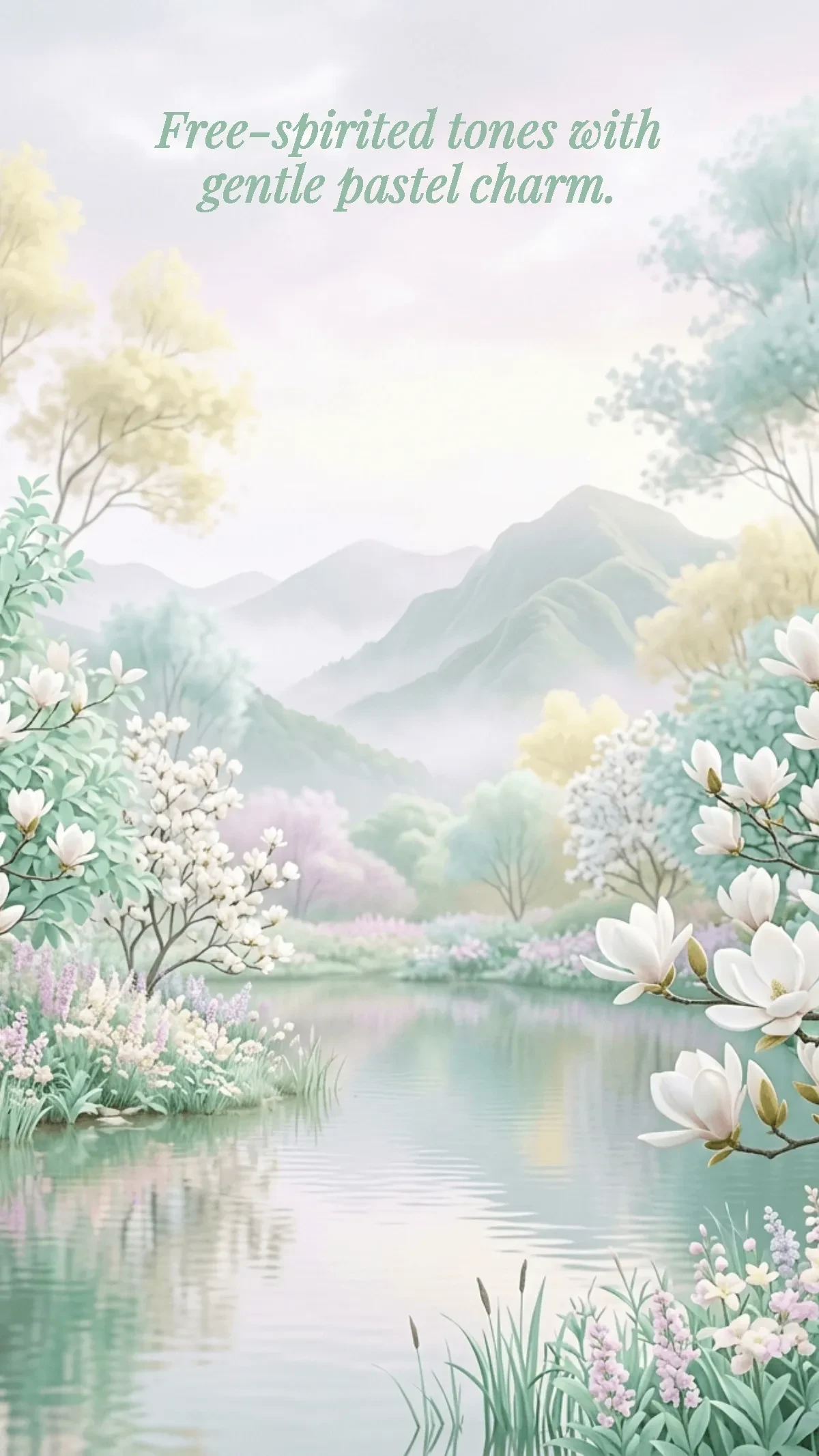 Free Pastel Nature Inspired Background Template to Edit Online