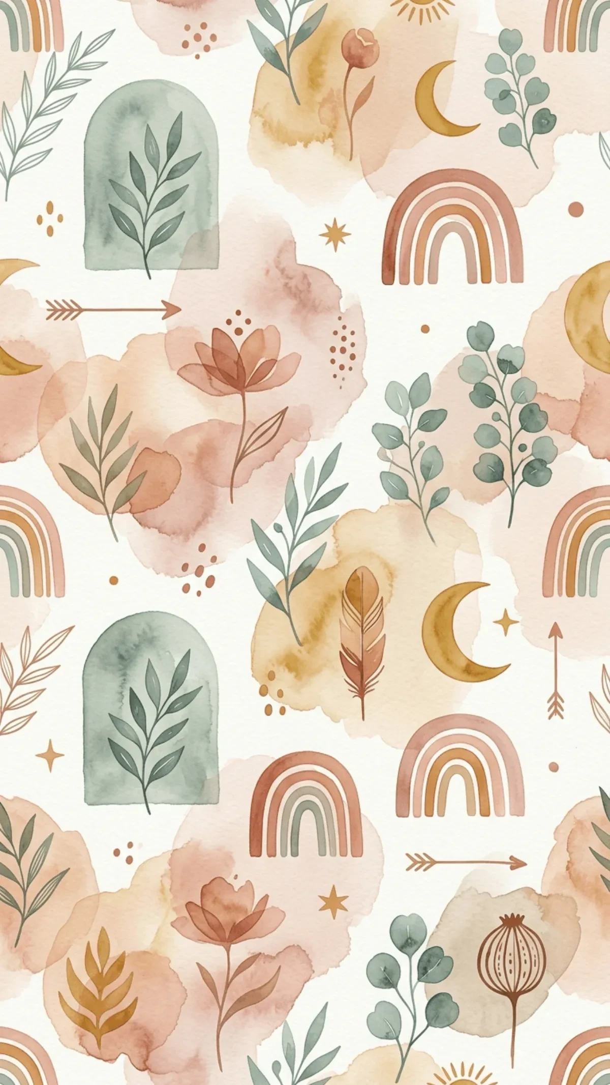 Free Boho Watercolor Background Template to Edit Online