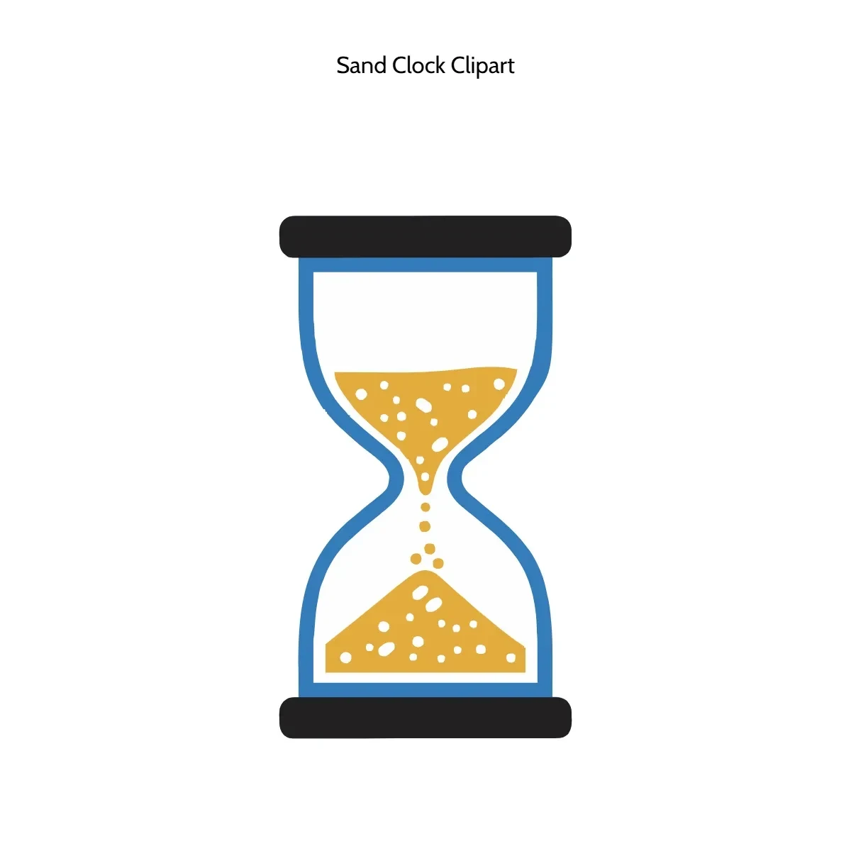 Free Sand Clock Clipart Template to Edit Online