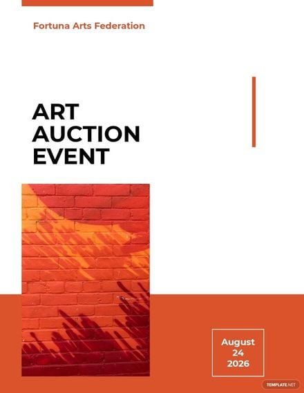 Charity Art Auction Flyer Template
