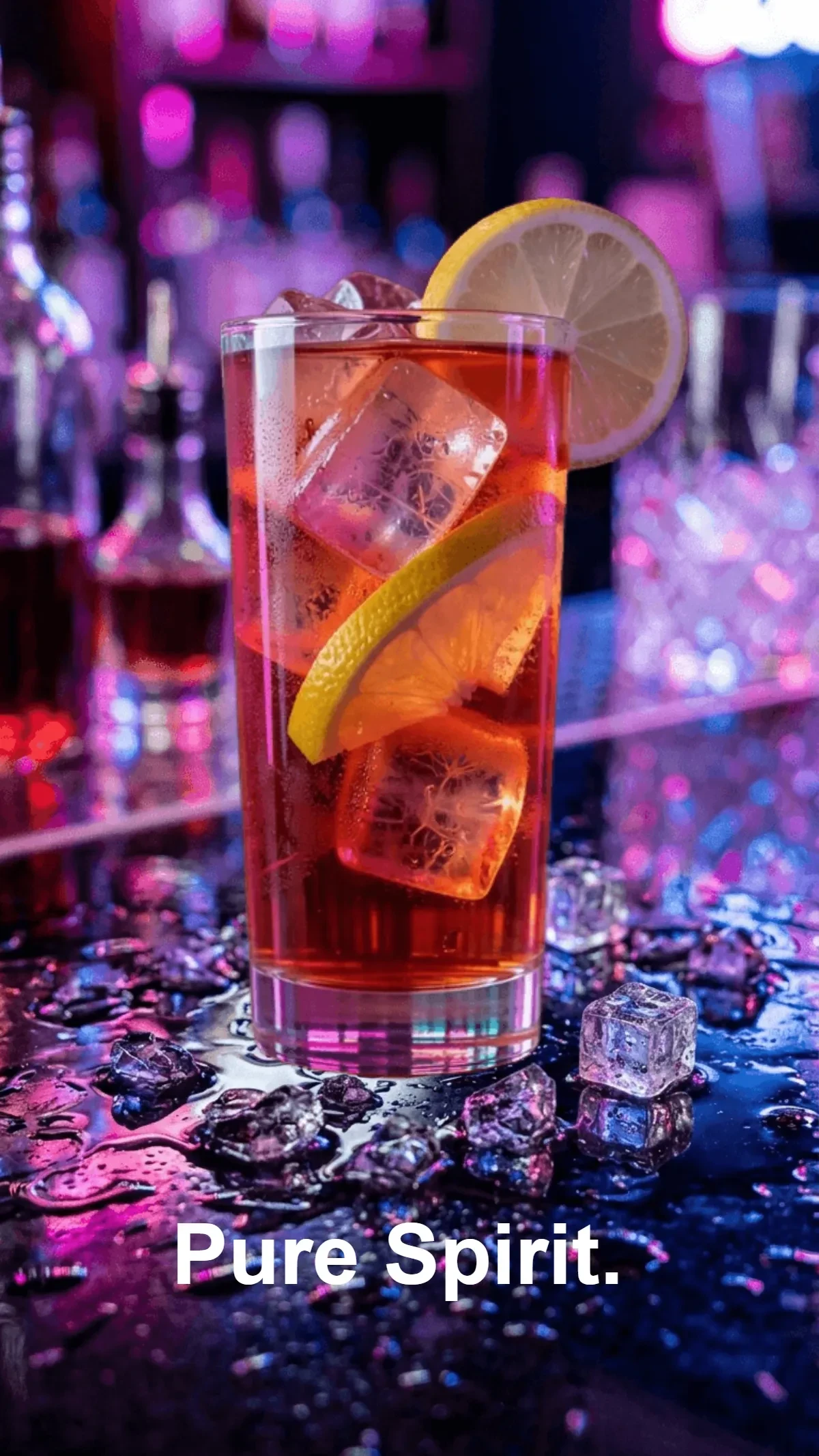 Free Neon Night Bar Drinks Background Template to Edit Online