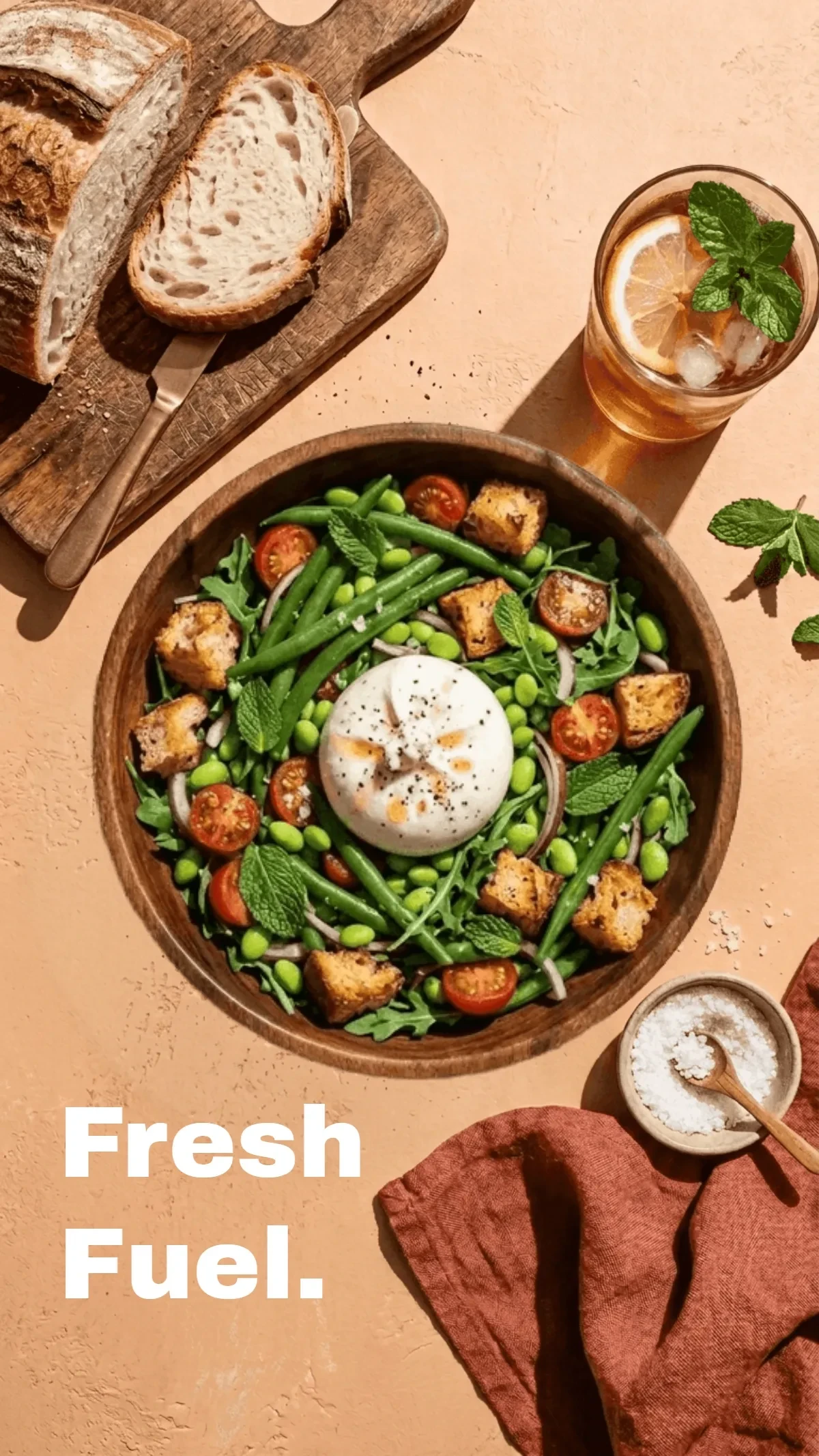 Free Flat Lay Healthy Food Background Template to Edit Online