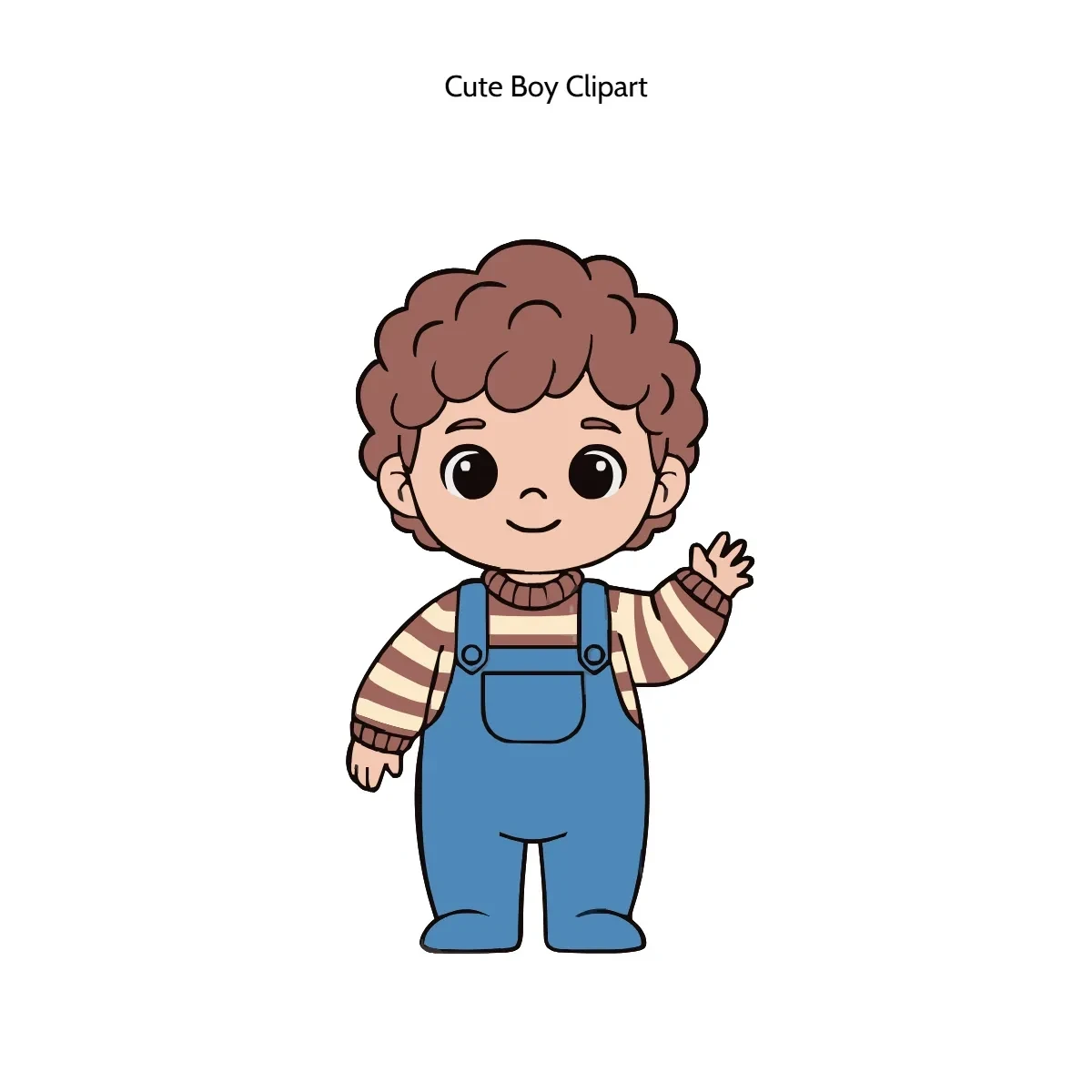 Free Cute Boy Clipart Template to Edit Online