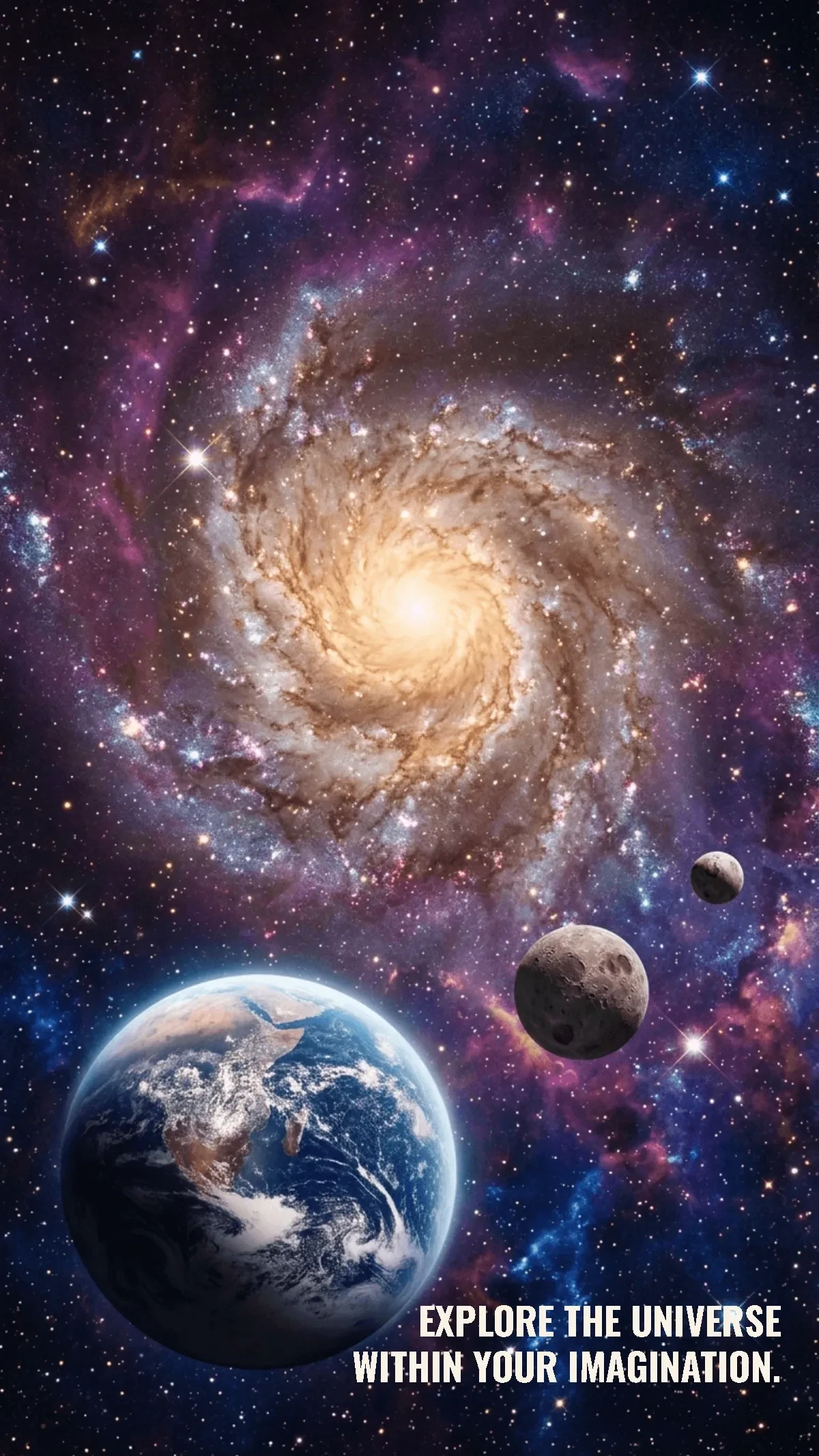 Free Cosmic Galaxy Background Template to Edit Online