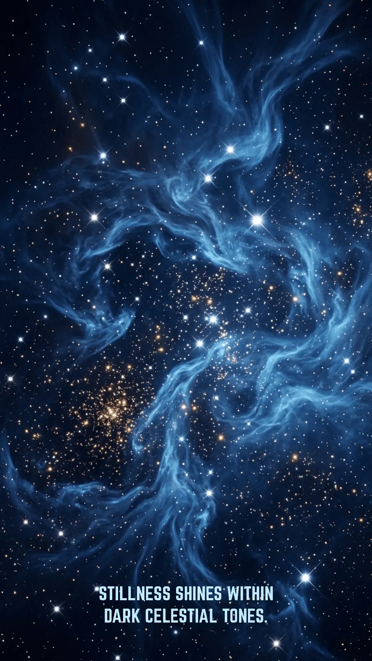 Free Navy Blue Galaxy Background Template to Edit Online