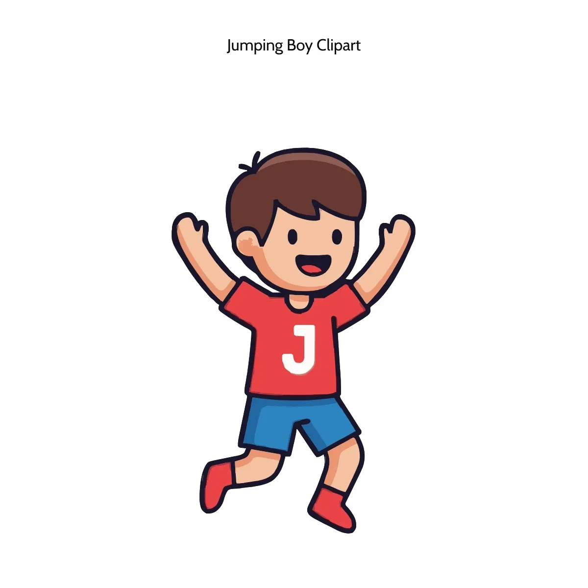 Free Jumping Boy Clipart Template to Edit Online
