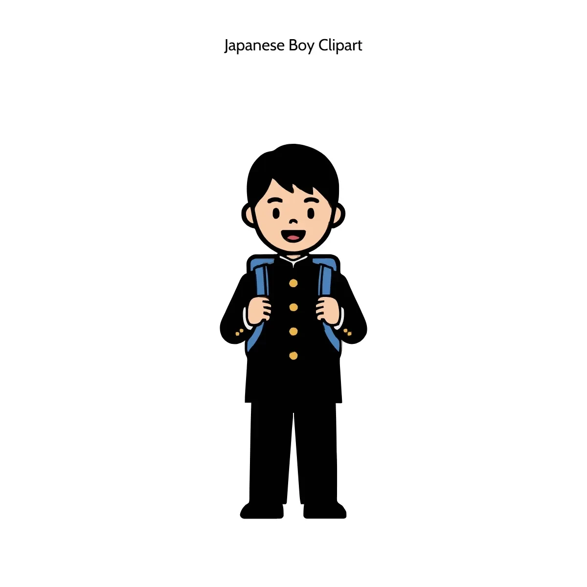 Free Japanese Boy Clipart Template to Edit Online