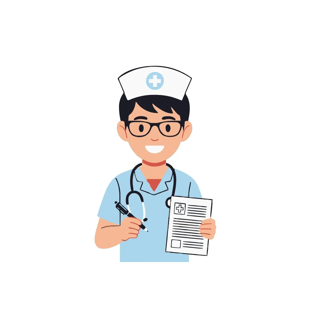 Free Nurse Boy Clipart Template to Edit Online