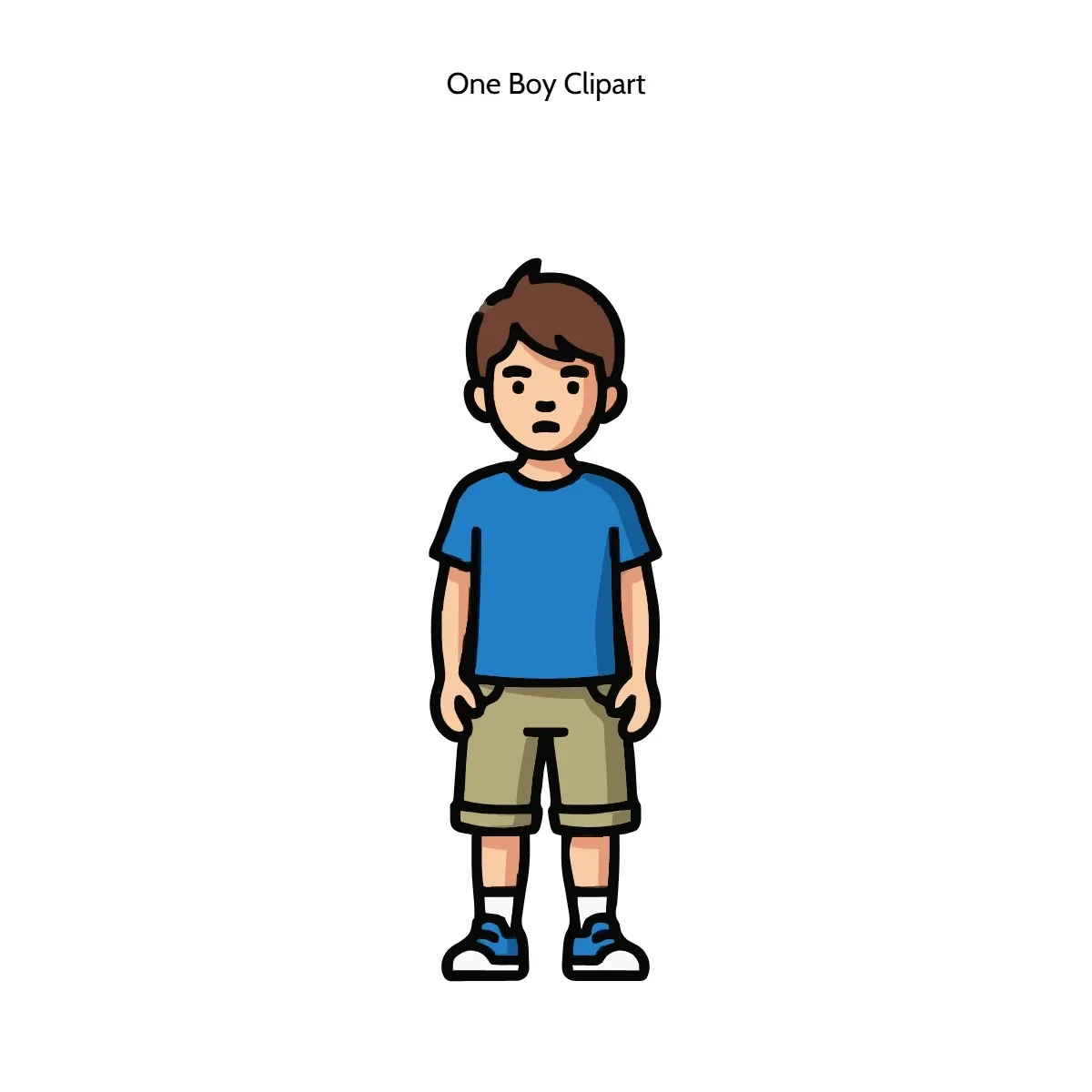 Free One Boy Clipart Template to Edit Online