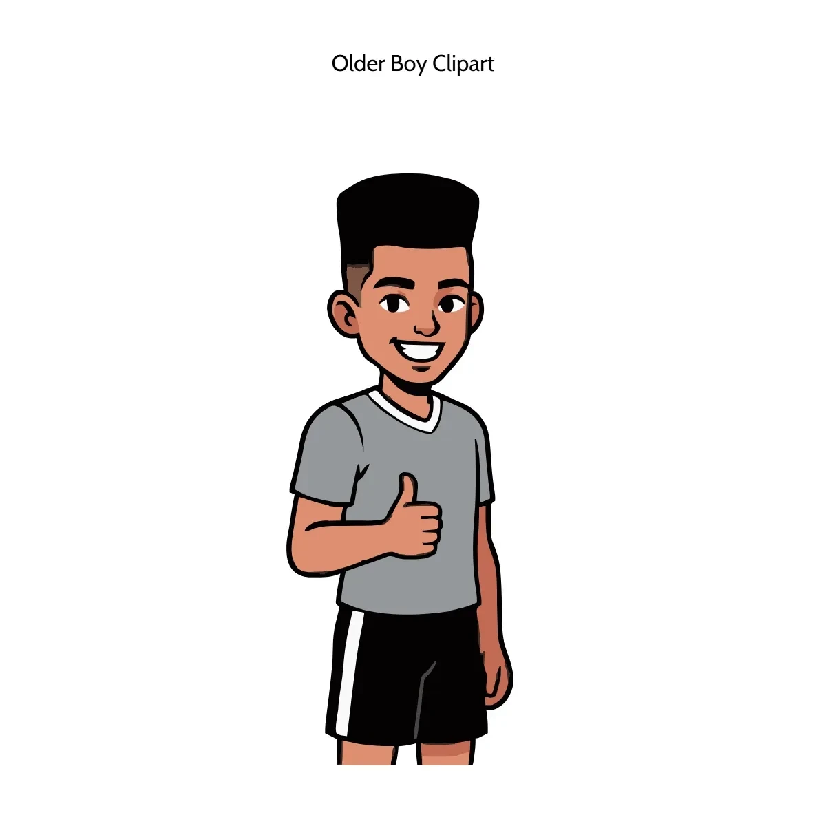 Free Older Boy Clipart Template to Edit Online