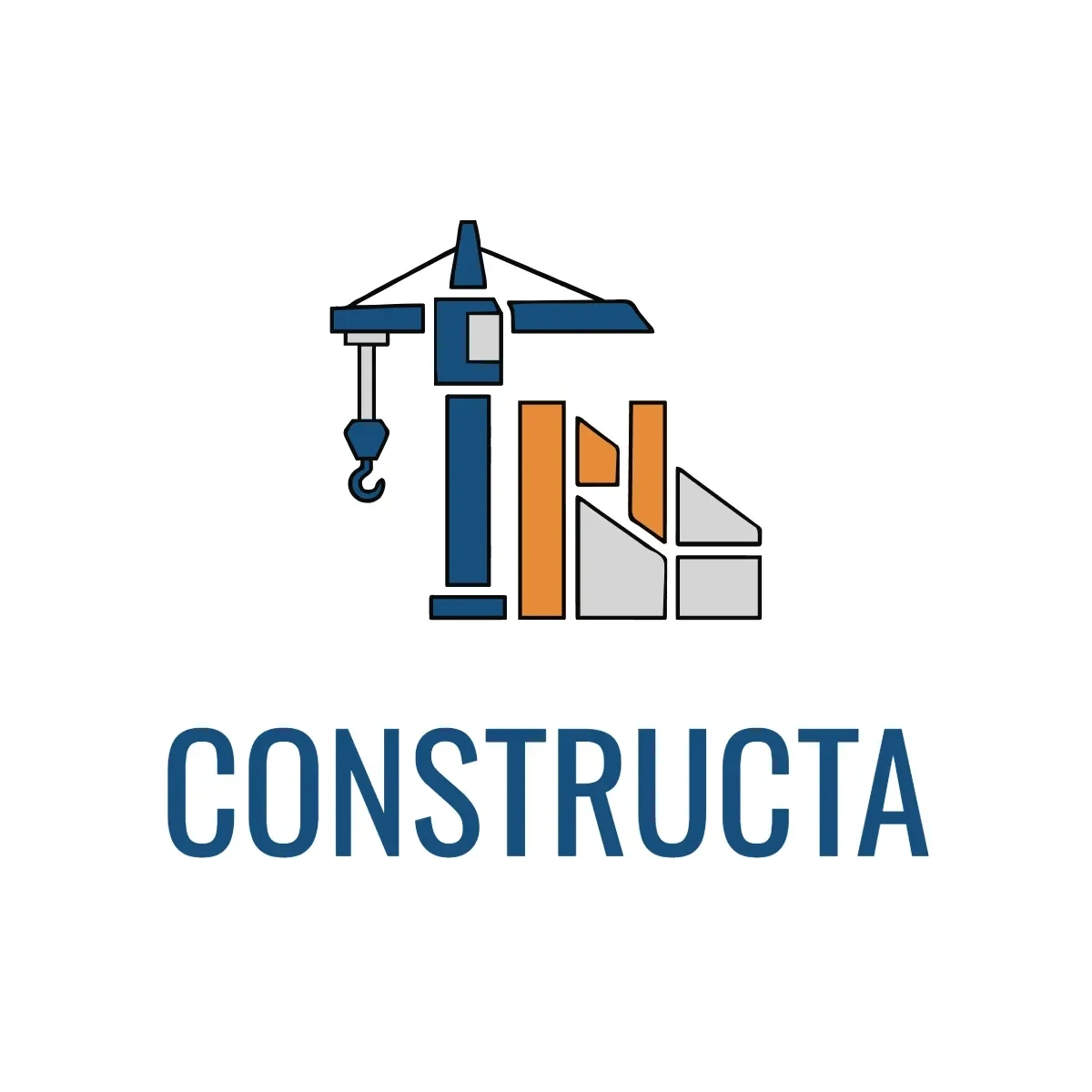 Free Construction Contractor Logo Template