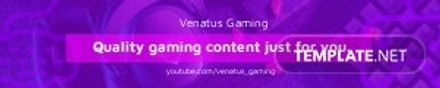 Free Gaming Youtube Display Ad Template