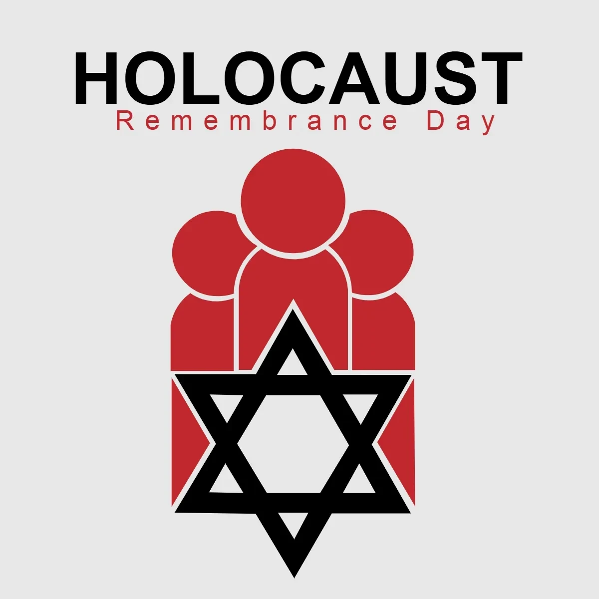 Free Holocaust Remembrance Day Red People Clip Art Template to Edit Online Free Holocaust Remembrance Day Red People Clip Art Template to Edit Online