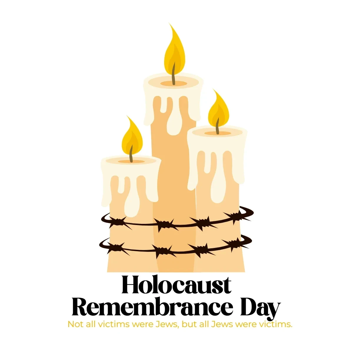 Free Holocaust Remembrance Day Candle Clip Art Template to Edit Online Free Holocaust Remembrance Day Candle Clip Art Template to Edit Online