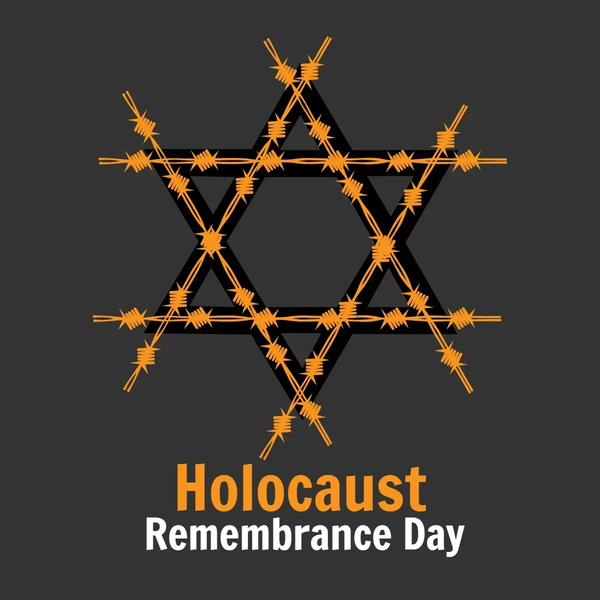 Free Holocaust Remembrance Day Black Clip Art Template to Edit Online Free Holocaust Remembrance Day Black Clip Art Template to Edit Online