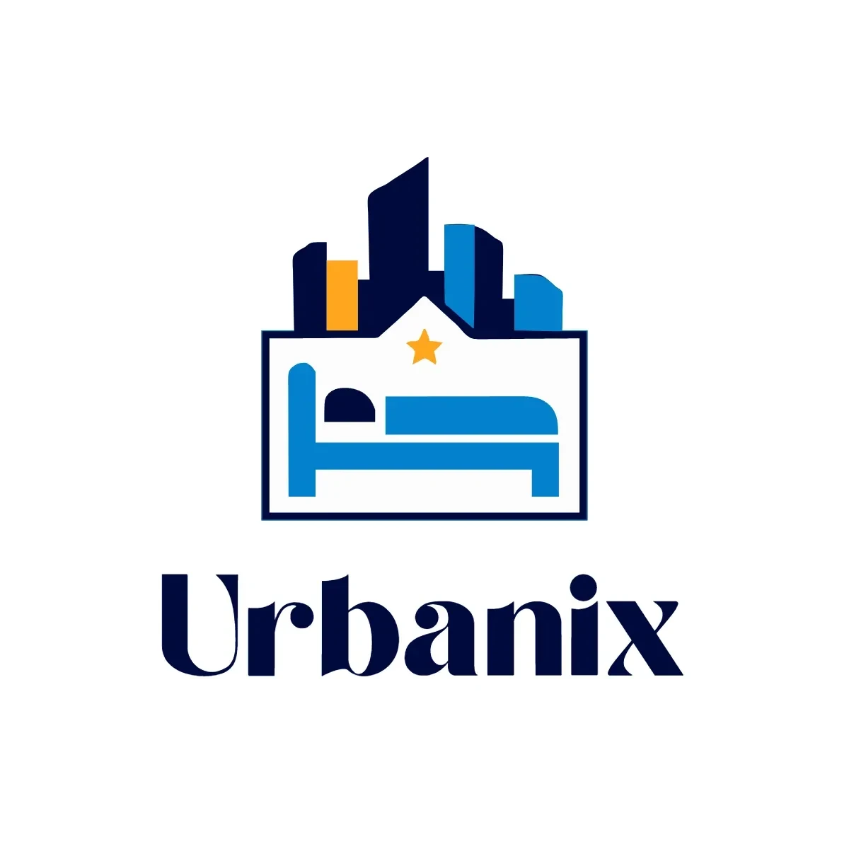 Free Urban Hostel Logo Template