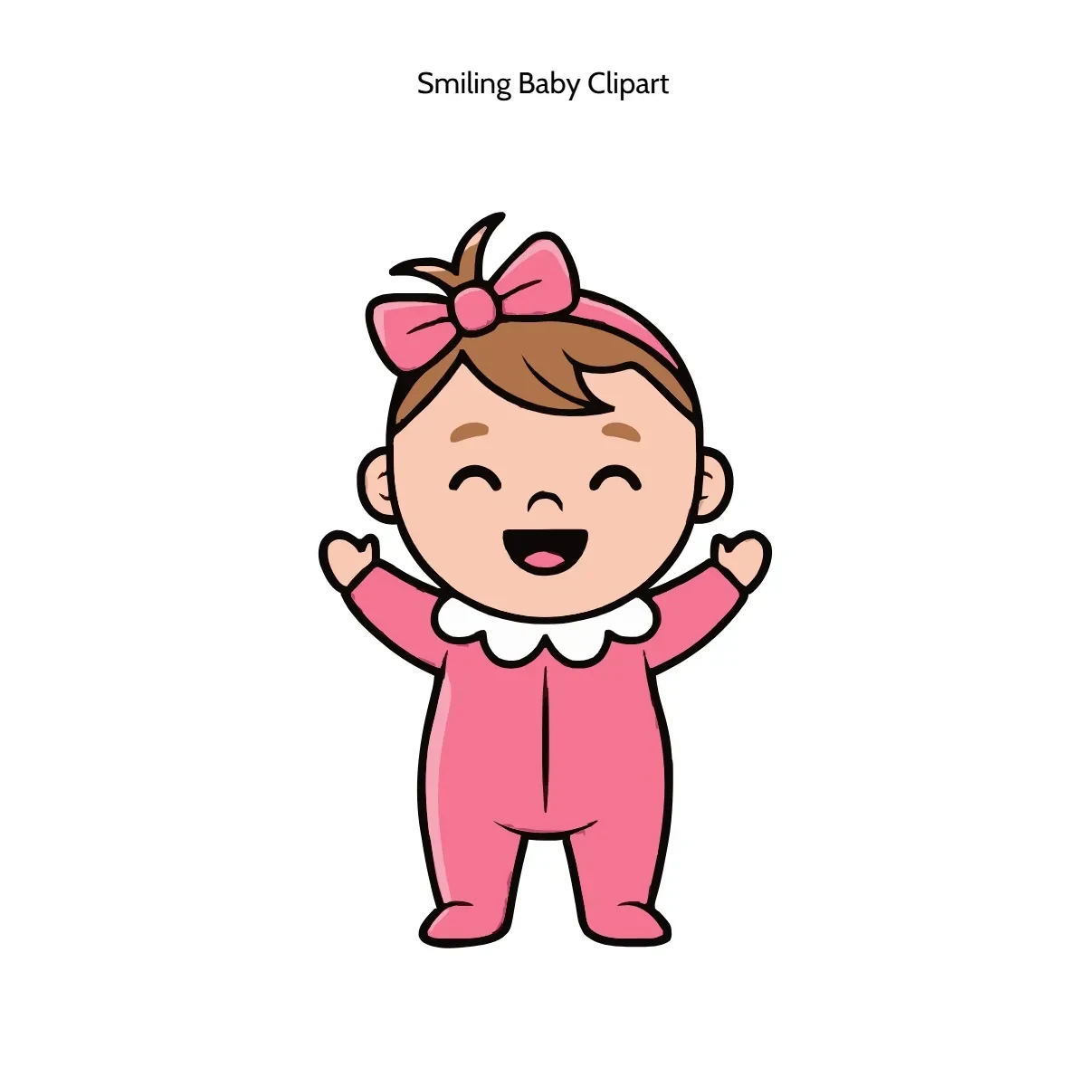 Free Smiling Baby Clipart Template to Edit Online