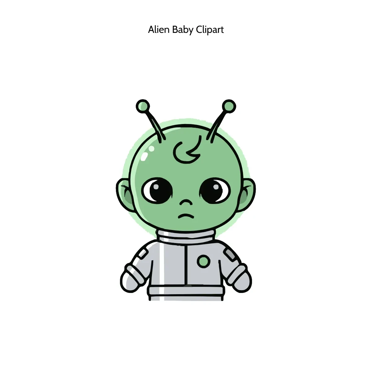 Free Alien Baby Clipart Template to Edit Online