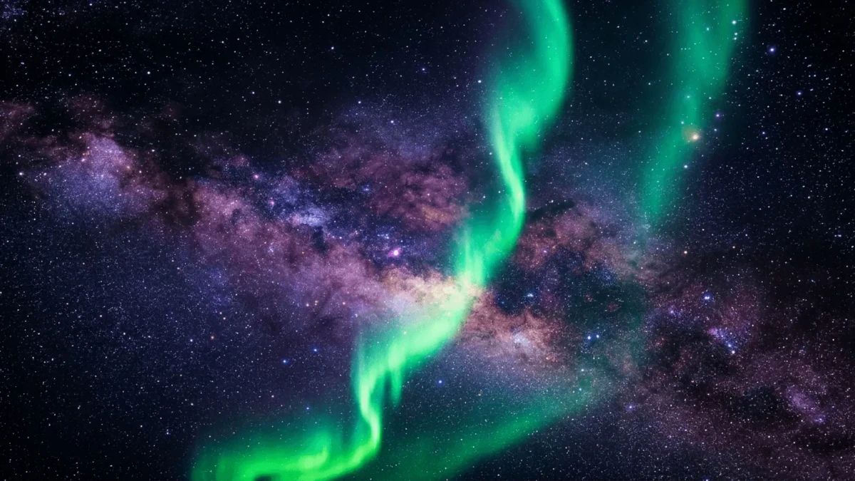 Free Aurora Galaxy Background Template to Edit Online