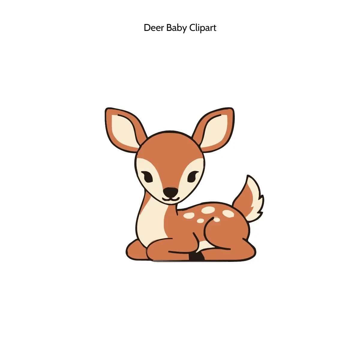 Free Deer Baby Clipart Template to Edit Online