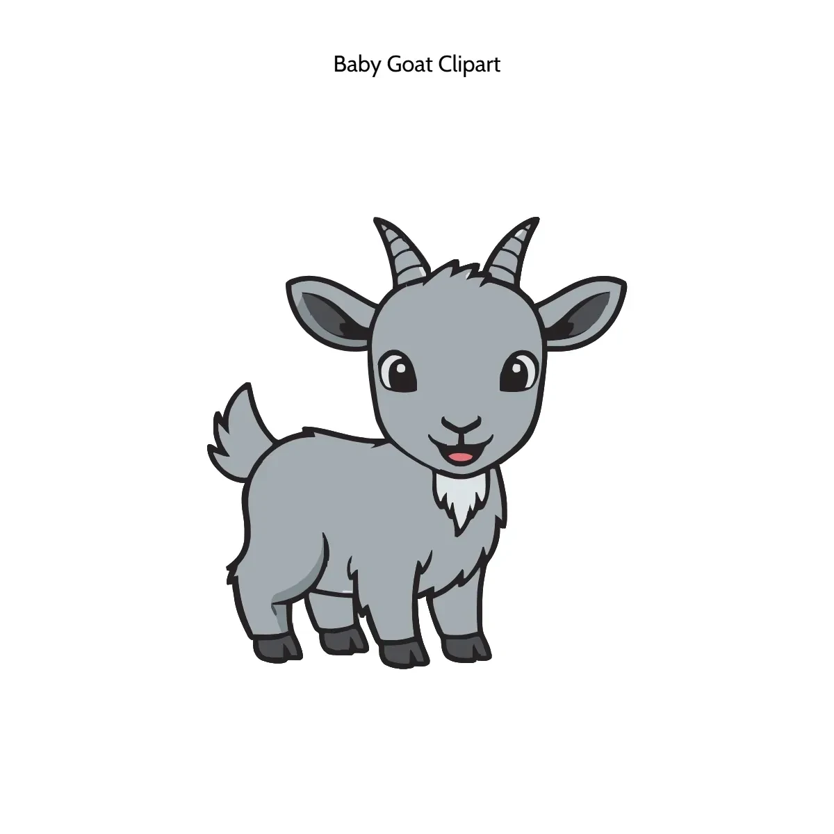 Free Baby Goat Clipart Template to Edit Online