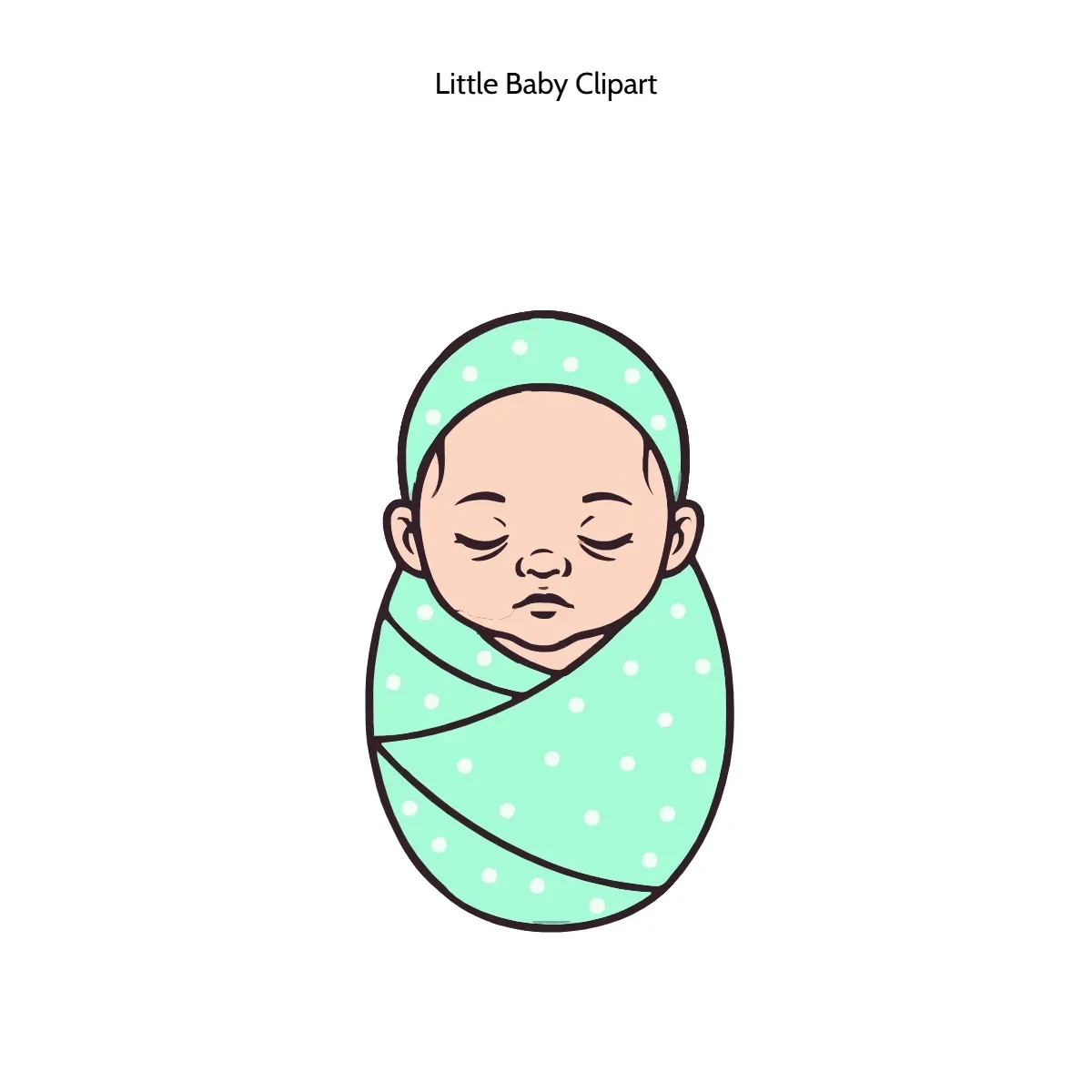 Free Little Baby Clipart Template to Edit Online