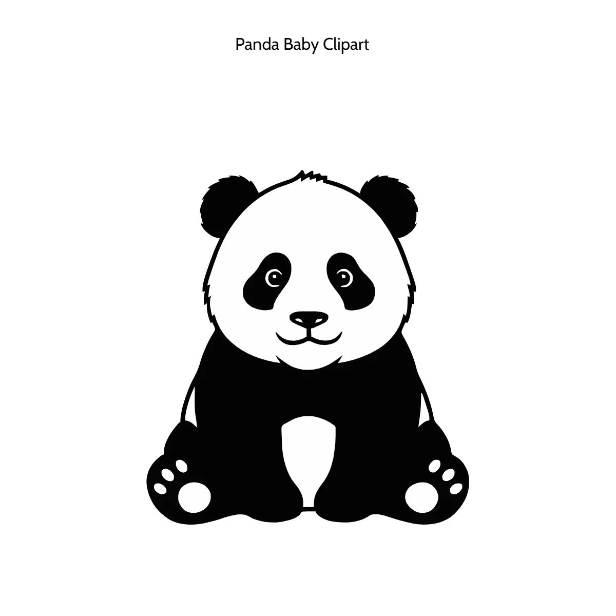 Free Panda Baby Clipart Template to Edit Online