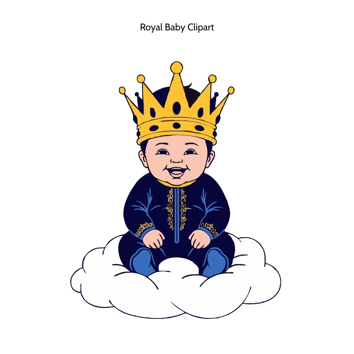 Free Royal Baby Clipart Template to Edit Online