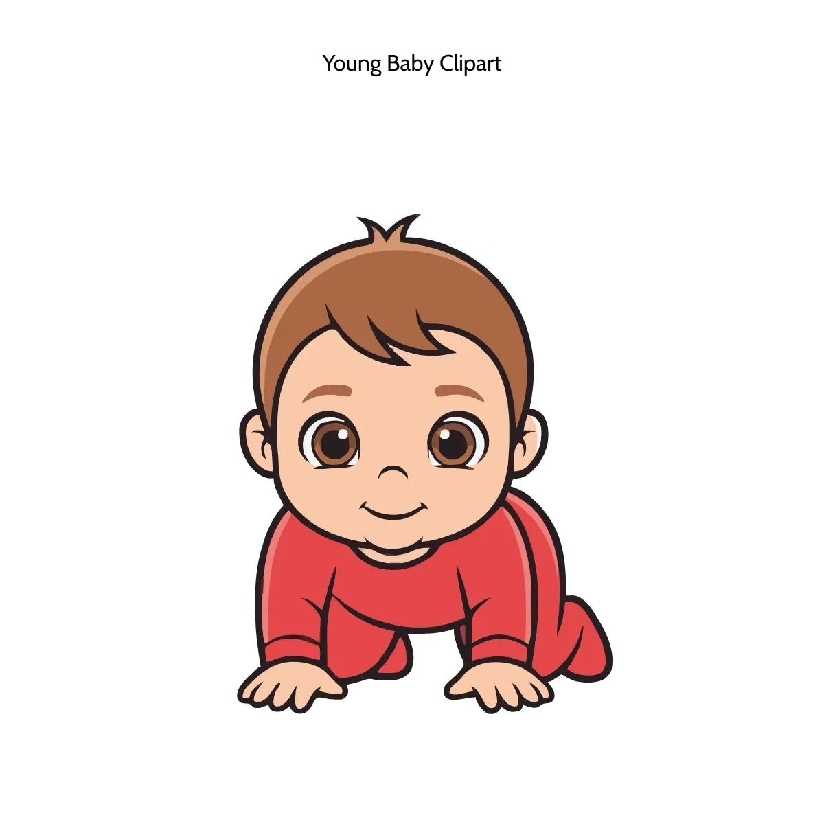 Free Young Baby Clipart Template to Edit Online