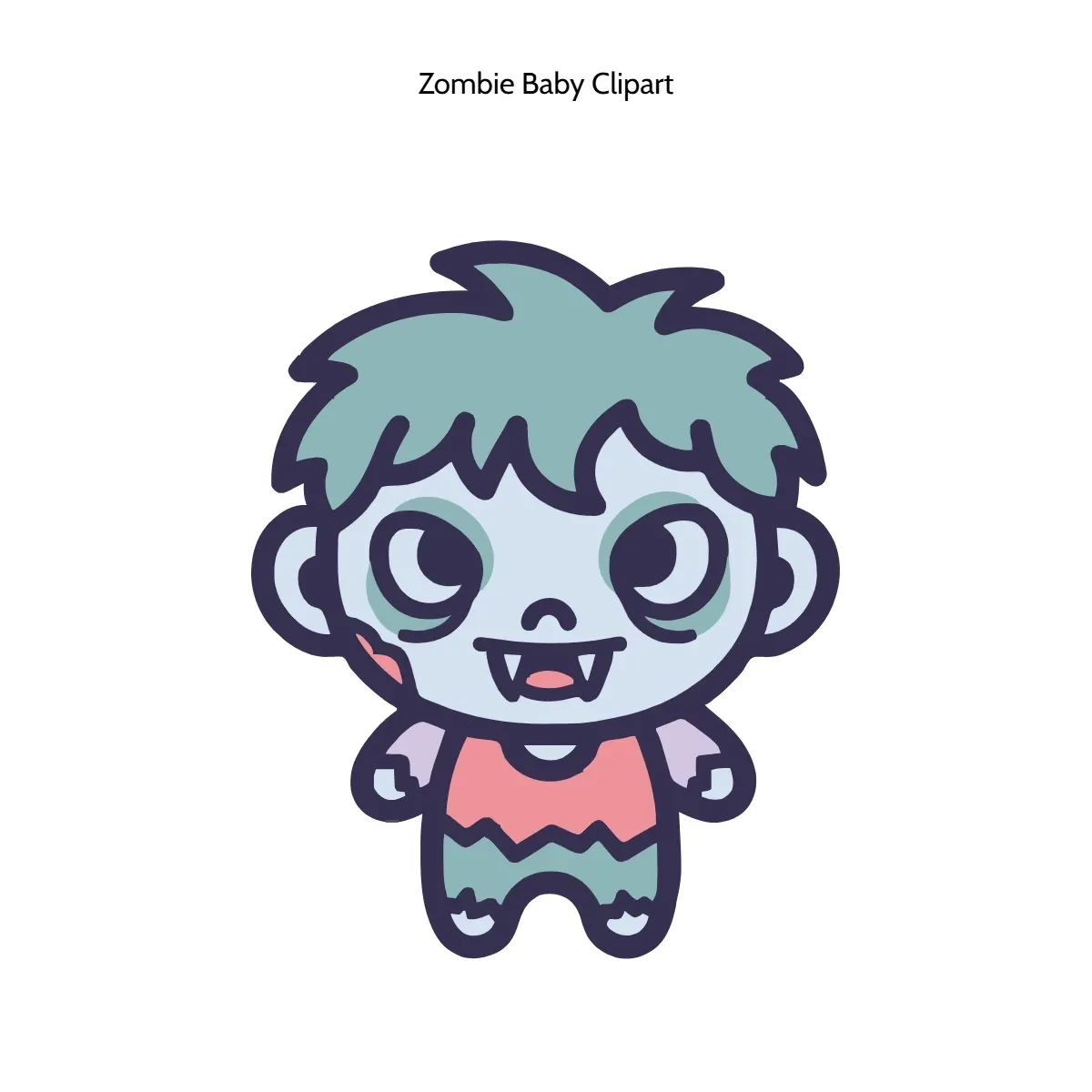 Free Zombie Baby Clipart Template to Edit Online